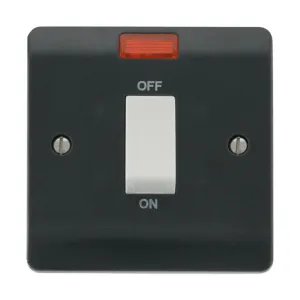 Mode - 50A 1 Gang Double Pole Switch With Neon - W