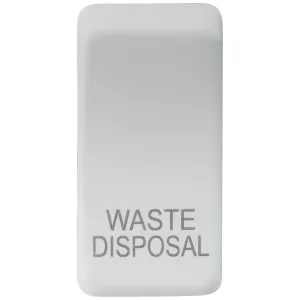 Switch cover "marked WASTE DISPOSAL" - matt white