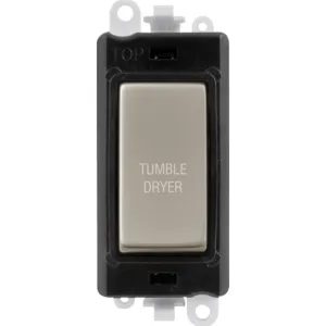20AX Double Pole Switch Module - Black - Pearl Nic