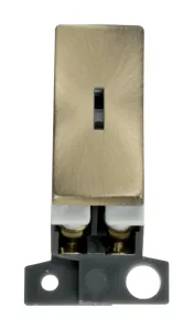 13A Resistive DP Ingot Keyswitch - Antique Brass