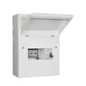 6 Way Consumer Unit with 63A 30mA Type A RCD (4 Fr