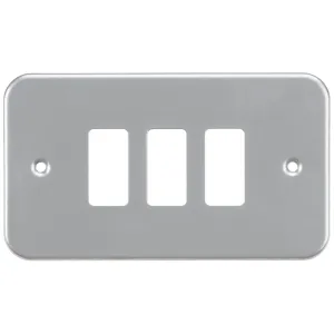 Metalclad 3G grid faceplate - Powder-coated Silver