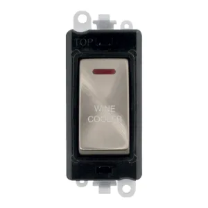 20AX Double Pole Switch With LED Module - Black -