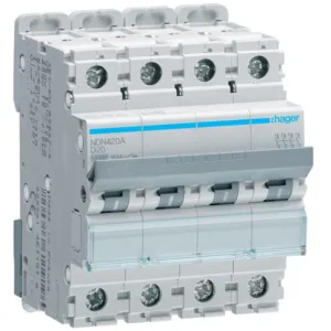 MCB 4P 10kA/15kA D-20A 4M