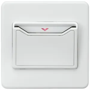 32A 1G Key Card Switch - Matt White