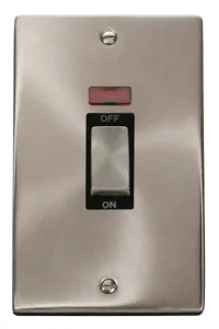 Deco - 50A 2 Gang Double Pole Switch With Neon (Ve