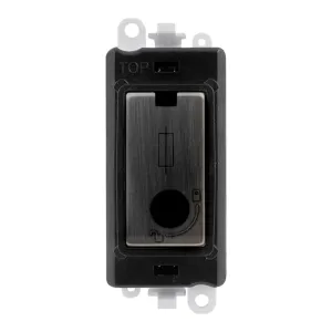 GRIDPRO 13A LOCKABLE FUSE MODULE - BLACK INSERT -