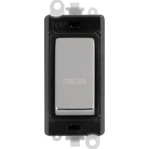 20AX Double Pole Switch Module - Black - Polished
