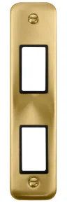 2 Gang MiniGrid Unfurnished Architrave Plate - 2 A