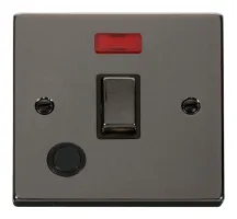 20A 1 Gang DP 'Ingot' Switch With Flex Outlet And