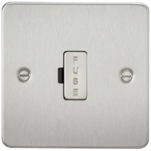 13A Fused Spur Unit - Brushed Chrome