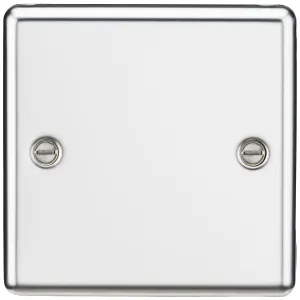 1G Blanking Plate - Polished Chrome