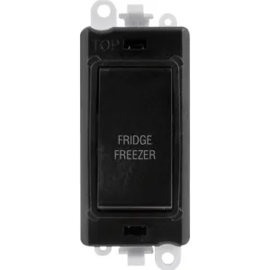 20AX Double Pole Switch Module - Black - Fridge Fr