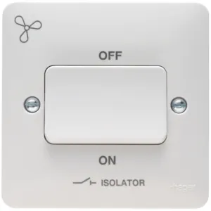 3 POLE ISOLATOR SWITCH WITH FAN SYMBOL
