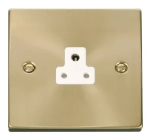 2A Round Pin Socket Outlet - White