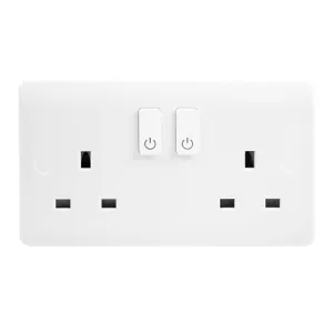 13A 2 Gang Zigbee Smart Switched Socket Outlet