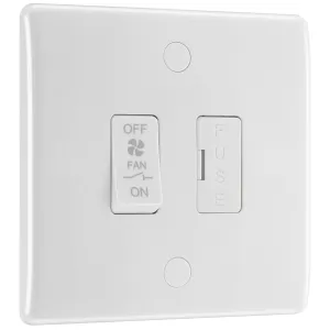 WHITE NEXUS MOULDED TRIPLE POLE FUSED FAN ISOLATOR