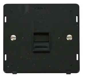 Single Telephone Socket - Master Insert - Black