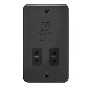 115/230V Dual Voltage Shaver Socket