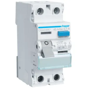 RCCB 2P 40A 100mA A
