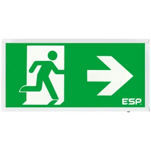 Duceri Emergency Surface Exit Box 3W LED IP20 Righ