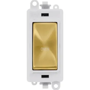 20AX Double Pole Switch Module - Polar White - Sat