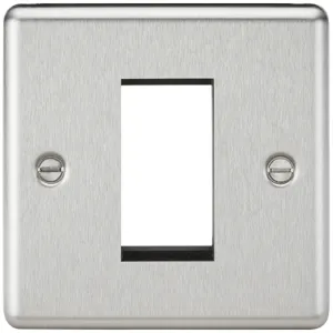 1G Modular Faceplate - Brushed Chrome