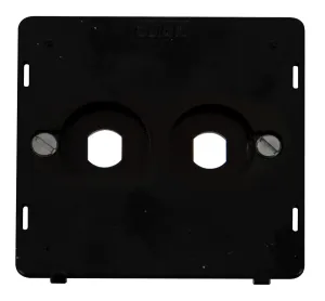 2 Gang Single Dimmer Plate Insert