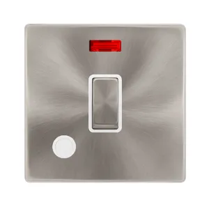 20A INGOT DOUBLE POLE SWITCH WITH NEON & FLEX OUTL