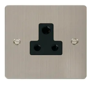 5A Round Pin Socket Outlet  - Black