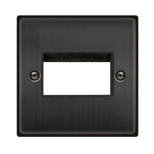 1 GANG MINIGRID UNFURNISHED PLATE - 3 APERTURE - M