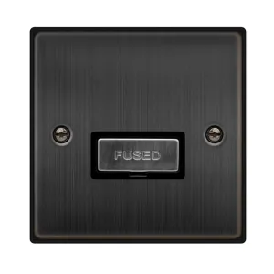 13A INGOT FUSED CONNECTION UNIT - MATT BRONZE - BL