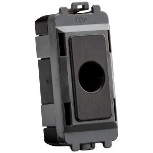 Flex outlet module (up to 10mm) - smoked bronze