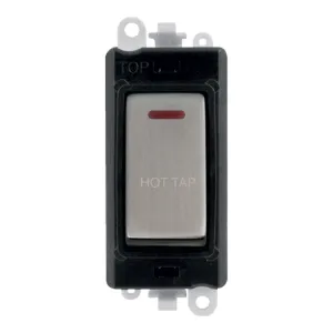 20AX Double Pole Switch With LED Module - Black -