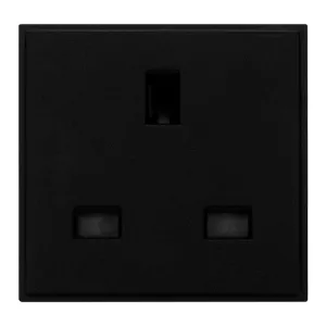 13A UK Socket Outlet - Black