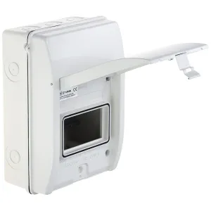 METAL ENCLOSURE 5 MOD IP65 WHITE WEATHERPROOF