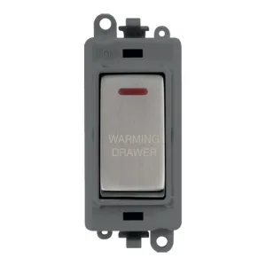 20AX Double Pole Switch With LED Module - Grey - S