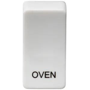 Switch cover "marked OVEN" - white
