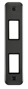 2 Gang MiniGrid Unfurnished Architrave Plate - 2 A