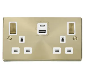 2G 13A SW SKT 4.2A A&C USB INGOT VPSB WH