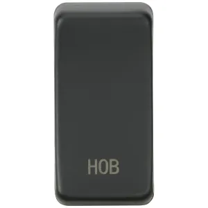 Switch cover "marked HOB" - anthracite