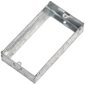 2G 25mm Galvanised Steel Extension Box