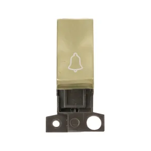 1 Way Retractive Ingot 10A Switch 'Bell' - Satin B