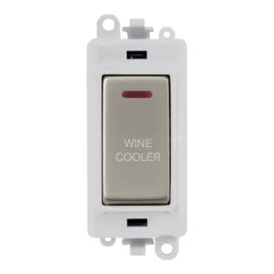20AX Double Pole Switch With LED Module - Polar Wh