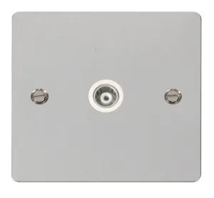 1 Gang Isolated Coaxial Socket  - White