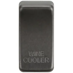 Switch cover "marked WINE COOLER" - smoked bronze