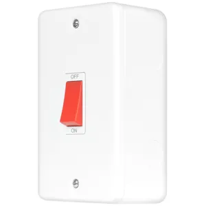 Metal Clad Pro - 50A 2 Gang Double Pole Switch (Ve