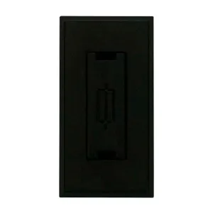 13A Fused FCU New Media Module - Black