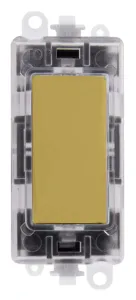 250V~ Green Transparent Illuminated Blank Module -