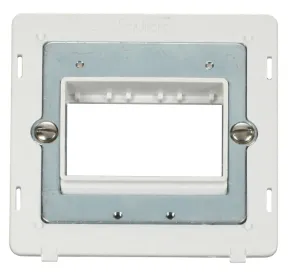 1 Gang Plate Triple Aperture Insert - White
